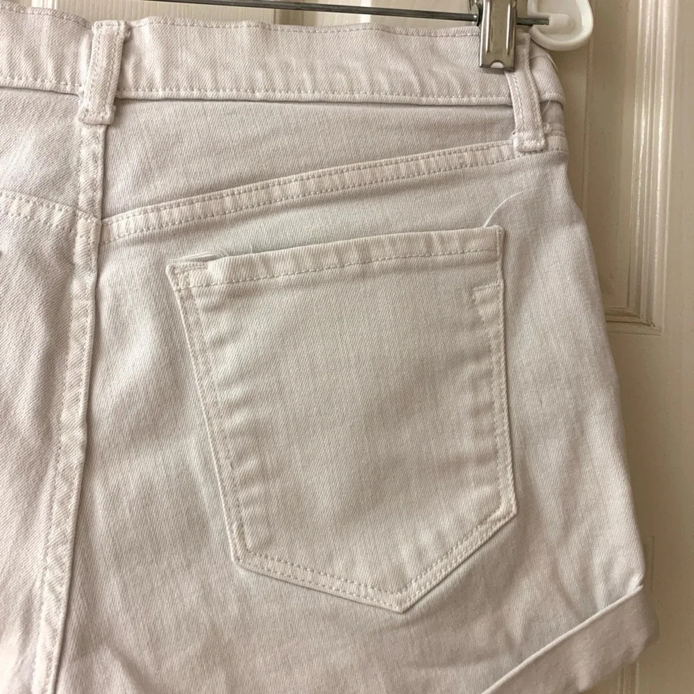 Old Navy Boyfriend White Jean Shorts